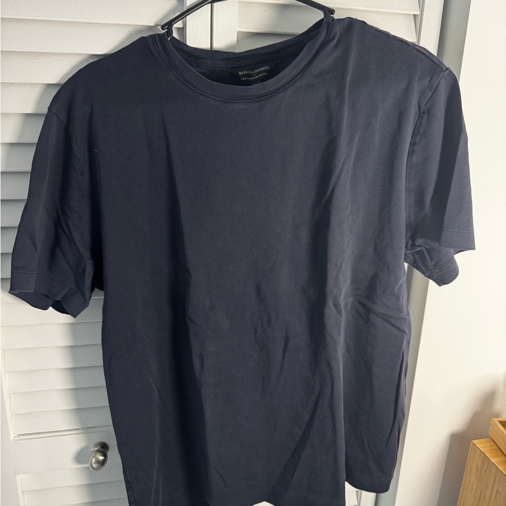 Banana Republic Dark Blue Short Sleeve Tee